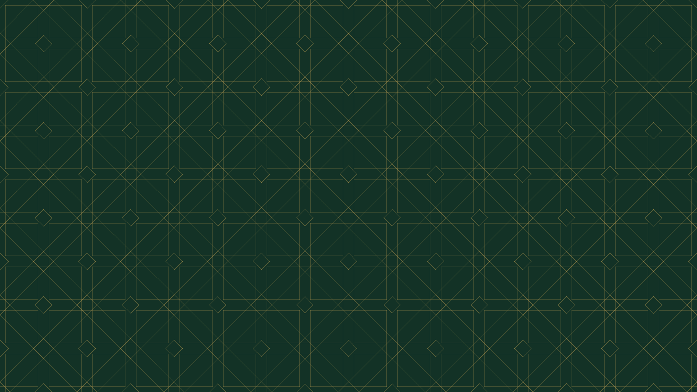 Moroccan emerald and gold geometric zellige pattern